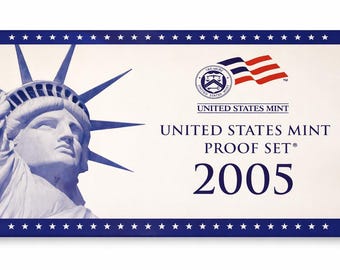 2005 U.S. Proof Set - 10 Coins with Box & COA