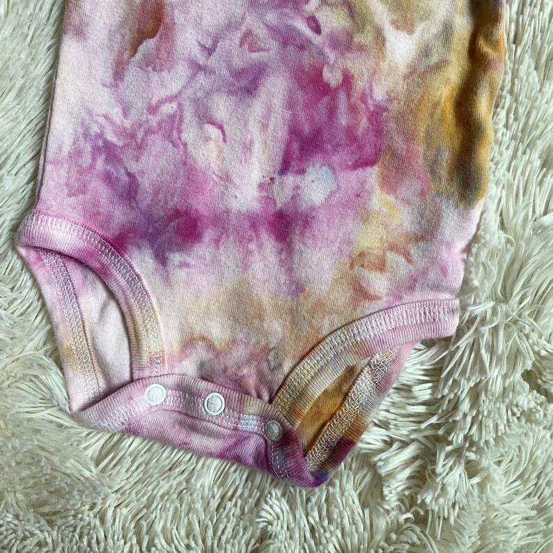 gift for baby One of a Kind baby clothes Carters bodysuit Hand Dyed Cotton Long Sleeve Onesie Size 3M baby shower gift baby body suit