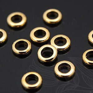 4mm Jump Rings, Raw Brass Jump Rings, Brass Open Jump Ring, Jump Ring, Raw  Brass Jewelry Finding, 250pc