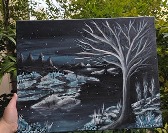 Winter Snow ORIGINAL  20x16