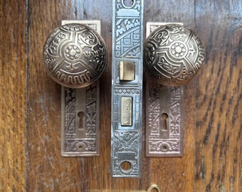 Antique Eastlake Door Hardware Corbin’s Ceylon Set B-11400 1895