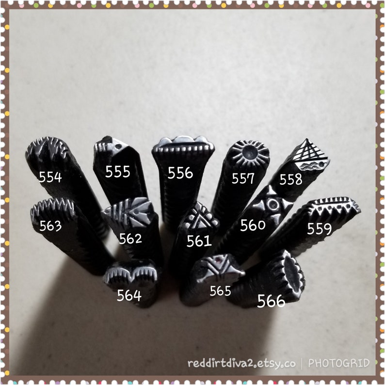 cloud stamp triangle stamp metal stamping Metal Stamps starburst stamp reddirtdiva2 jewelry making boat stamp leather stamps 64