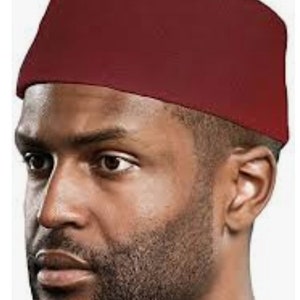 Red Igbo Cap - Red Benin Edo Cap For Boy&#39;s - Red Igbo Children&#39;s Cap - Red Wedding Hat For Boy&#39;s -Red Ozo, Agu Boy&#39;s Cap- Red Igbo Cap Boy&#39;s