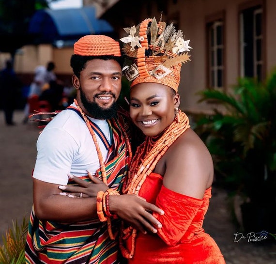 Nigerian White Coral Crown For Traditional Wear Stylaa.app - Stunning White CORAL beads - Traditional wedding main image 2