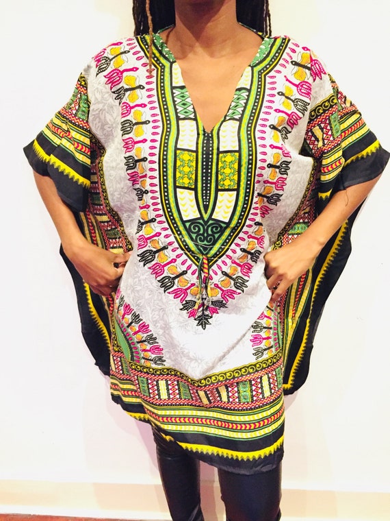 White dashiki dress cheap