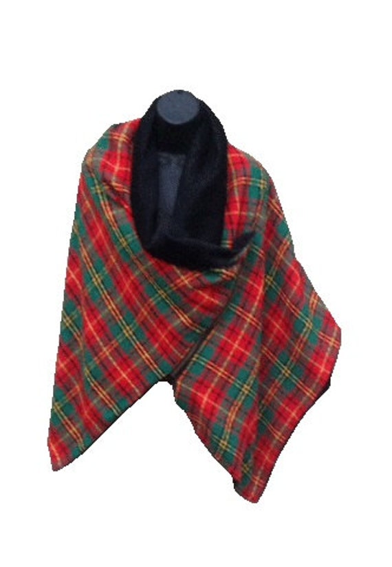 Items similar to African inspired real wax cotton wool shrug scarf shawl on Etsy