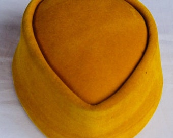 Yellow Igbo Cap Groom's Cap/Mustard Igbo Traditional Wedding Cap/Yellow Edo Cap/Agwu/Agu Cap/Yellow Senator Cap/Yellow Nigerian Wedding Cap