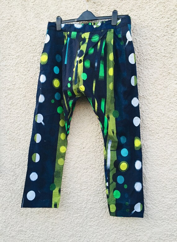 african print harem pants