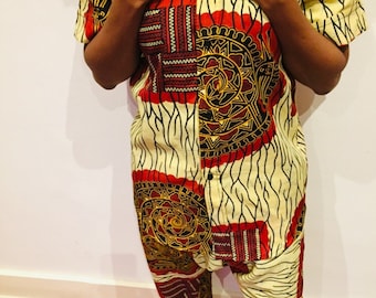 Camicia africana da uomo / Camicia africana estiva da uomo / Camicia con stampa a cera / Camicia africana / Camicia con stampa africana da uomo / Camicia con stampa Ankara da uomo nel Regno Unito