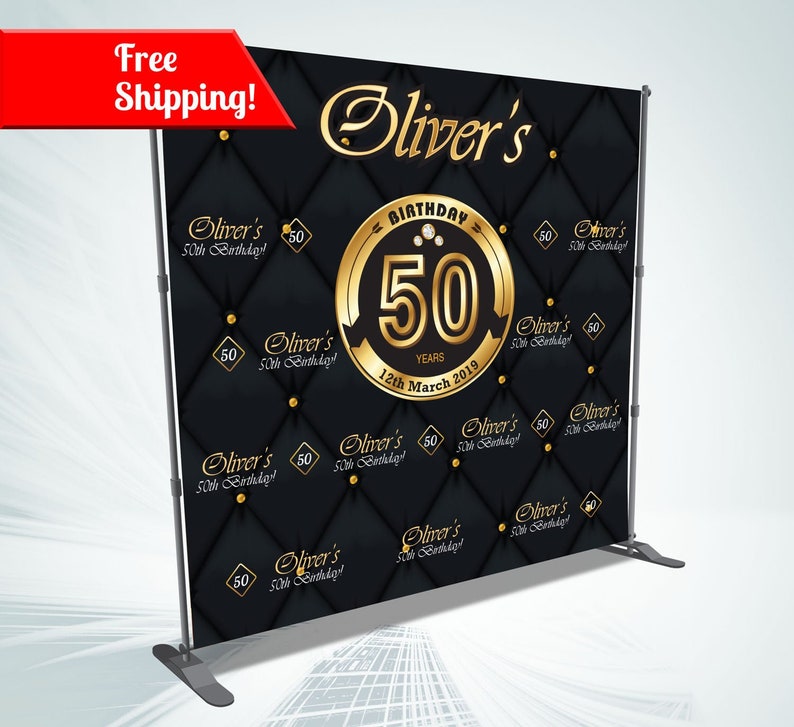 Happy 50th Birthday You Over The Hill Custom Vinyl Banner Sign