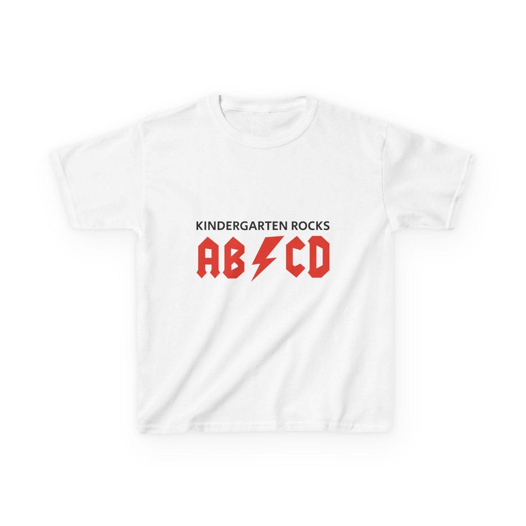 Kids Kindergarten Rocks ABCD Kids Tee | School Alphabet Shirt - Etsy