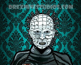 Horror Stars Portrait Series: Pinhead by Jason Selezinka - Etsy