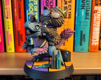 Karaoke Donut Statue Hand Painted | Dungeon Crawler Carl Inspired LitRPG