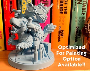 Karaoke Donut Statue Solid Color | Dungeon Crawler Carl Inspired LitRPG