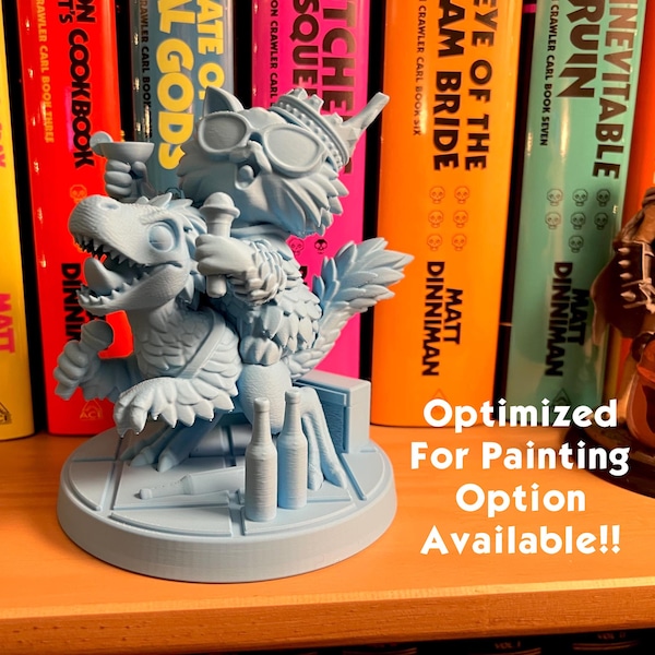 Karaoke Donut Statue Solid Color | Dungeon Crawler Carl Inspired LitRPG