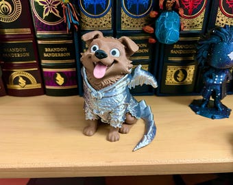 Dog Who Would Be a Dragon Bookshelf Buddy | Cosmere