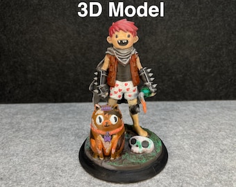 Dungeon Crawler Carl Adventure Time Statue 3d model