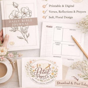 Daily Bible Journal – Printable A5 PDF - Etsy