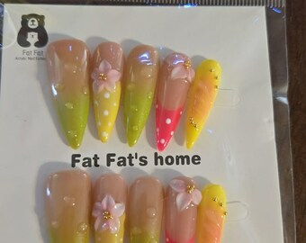 Uñas postizas de tamaño mediano