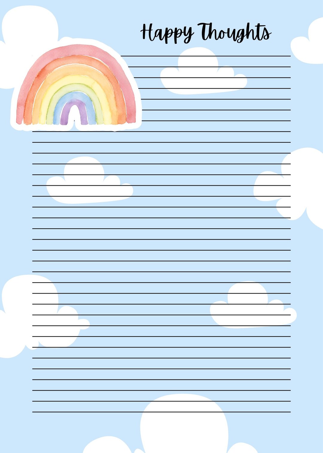 Rainbow Notepad - Etsy
