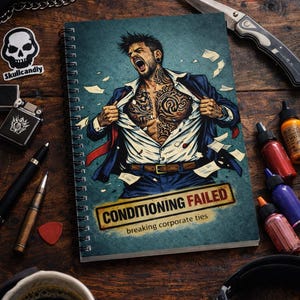 Spiral Notebook Journal | Lined Writing Notebook, Anti Conformity Notebook, Rebellion Journal, Motivational Quote Notebook