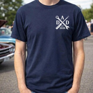 Mechanic Dad Shirt New Dad 2026 Tee Tool Cross Wrench Screwdriver Shirt Fathers Day Gift for Dad Handyman Dad Tee image 4