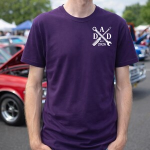 Mechanic Dad Shirt New Dad 2026 Tee Tool Cross Wrench Screwdriver Shirt Fathers Day Gift for Dad Handyman Dad Tee image 2