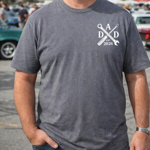 Mechanic Dad Shirt New Dad 2026 Tee Tool Cross Wrench Screwdriver Shirt Fathers Day Gift for Dad Handyman Dad Tee image 9