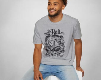 Camiseta "I Strip 1", Camiseta "Critical Fail", Camiseta "D20 Dice", Camiseta divertida para gamers, Camiseta de humor de DnD, Regalo para juegos de rol de mesa, Camiseta de broma para nerds y geeks