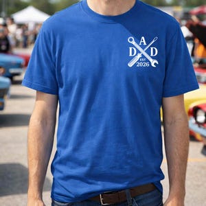 Mechanic Dad Shirt New Dad 2026 Tee Tool Cross Wrench Screwdriver Shirt Fathers Day Gift for Dad Handyman Dad Tee image 7