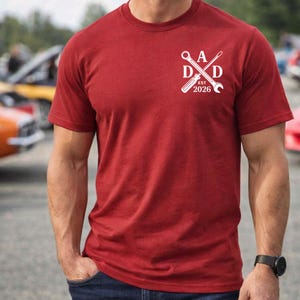 Mechanic Dad Shirt New Dad 2026 Tee Tool Cross Wrench Screwdriver Shirt Fathers Day Gift for Dad Handyman Dad Tee image 5