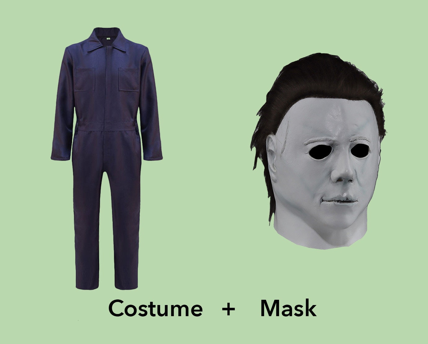 Halloween 1978 Michael Myers Costume Mask Cosplay Jumpsuit Etsy