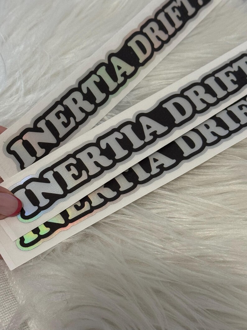 Inertia Drift Holographic Vinyl Sticker | Car Culture Decal ...