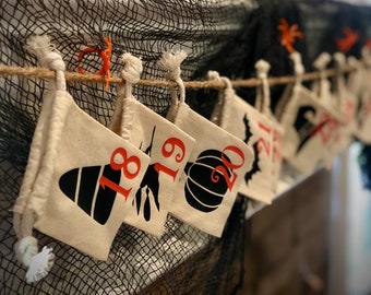 Halloween Advent Calendar Garland - Countdown to Halloween