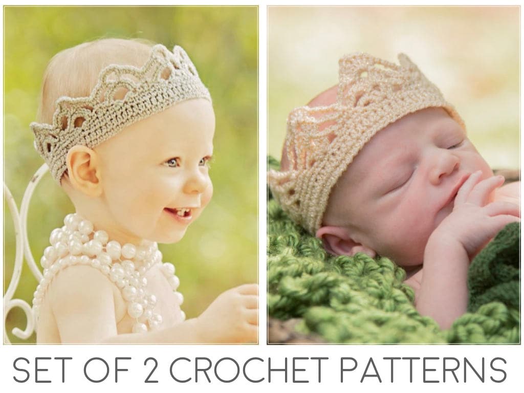 Crochet Crown Pattern: Baby to Adult Tiara