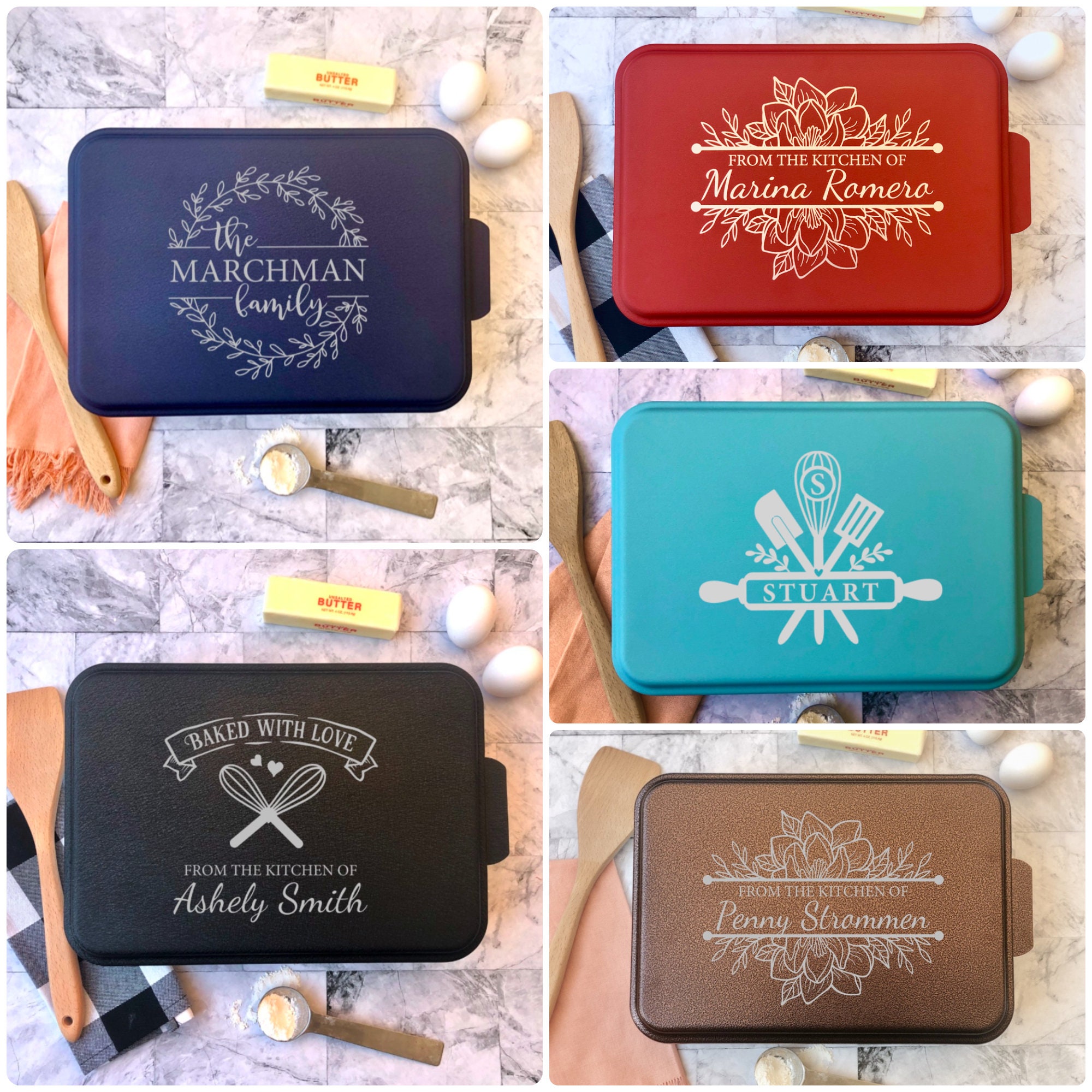 Personalized 9x13 Engraved Cake Pan with Lid – The Branded Beam