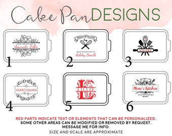 Personalized Cake Pan with Lid – The Lillie Pad