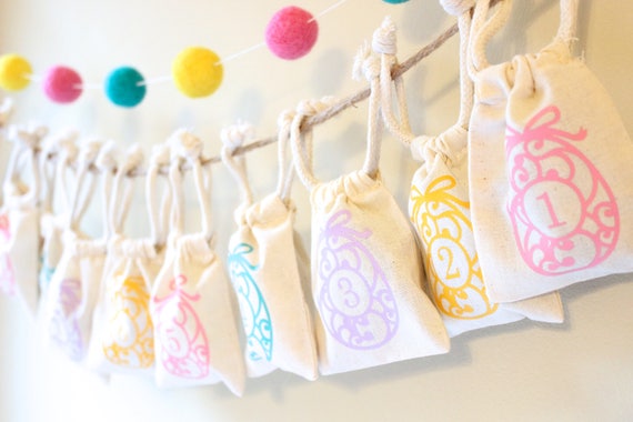 Countdown to Easter Activity for Families Easter Garland Advent Calendar