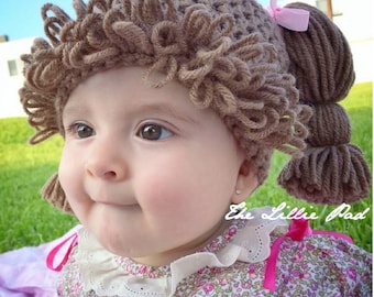 Crochet Pattern Cabbage Patch Hat 