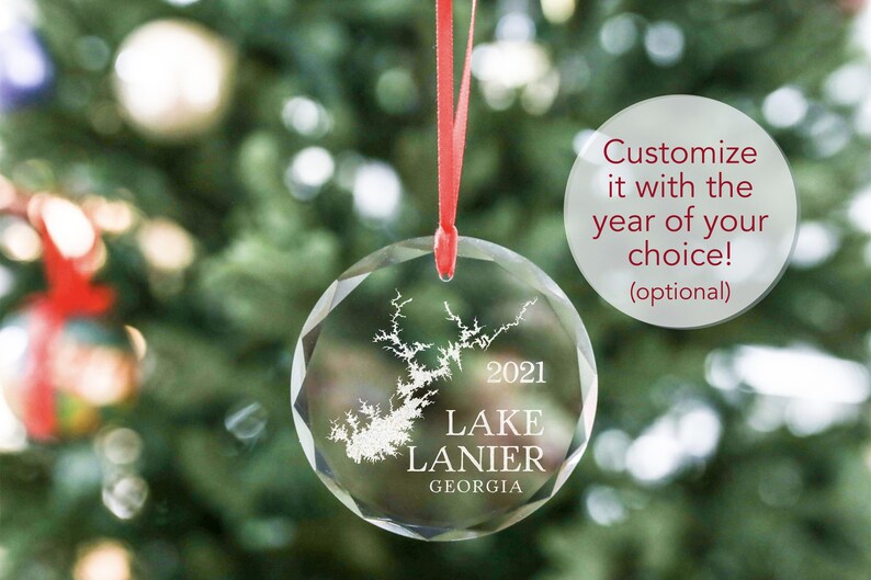 Lake Keowee Christmas Ornament Lake Keowee Gift Crystal & Etsy
