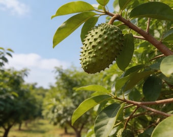 35pcs Soursop Seeds | Graviola Annona Muricata Seeds | Tropical Fruit Tree Easy to Grow for Home Garden & Outdoor Growing