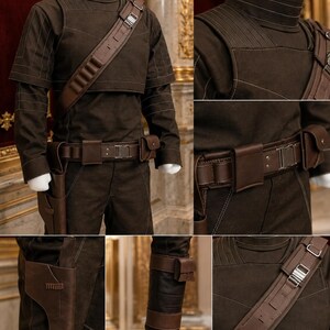 Mandalorian Din Djarin-cosplaykostuum met riem | Star Wars Bounty Hunter-vluchtpak | Beskar-outfit afbeelding 2