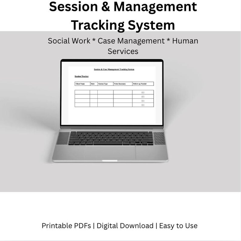 Tracking Session Designs Session & Case Management Tracking System - Etsy