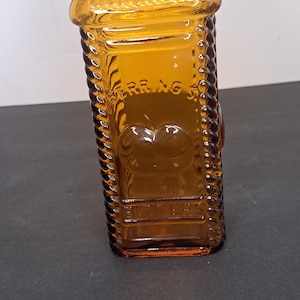 Vintage Berring&#39;s Apple Bitters Glass Bottle Amber  Philadelphia Wheaton