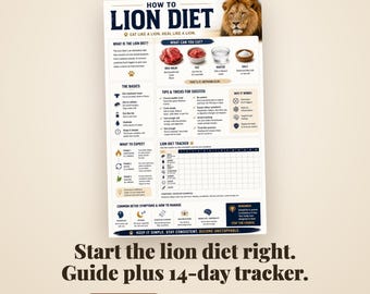 Lion Diet Guide and 14-Day Tracker (PDF Download)
