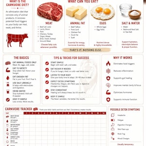 How To Carnivore Diet Guide & 14-Day Tracker Printable. Start carnivore right. Guide plus 14-day tracker.