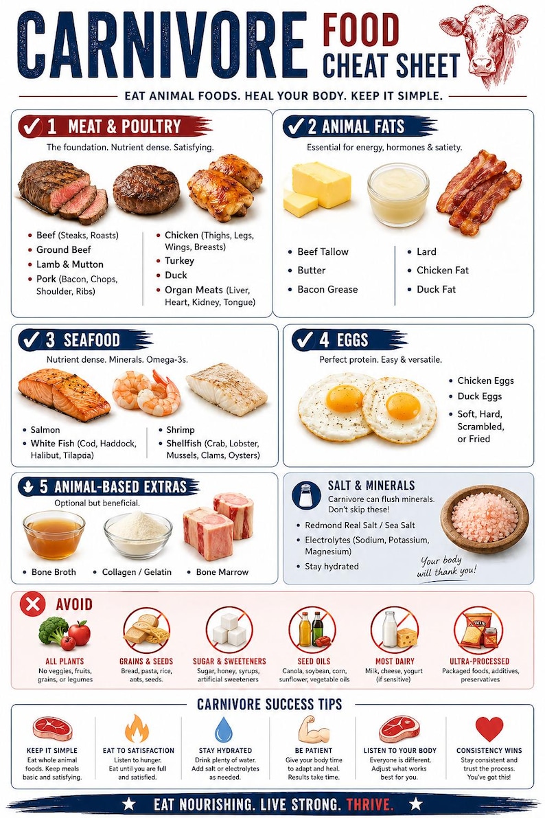 Carnivore Diet Starter Bundle | Cheat Sheet, How-To Guide & 14-Day Tracker (PDF) image 2