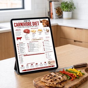 Carnivore Diet Guide & 14-Day Tracker | Animal Foods Starter Poster (PDF) image 2