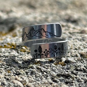 Teton Wildflowers Wrap Ring