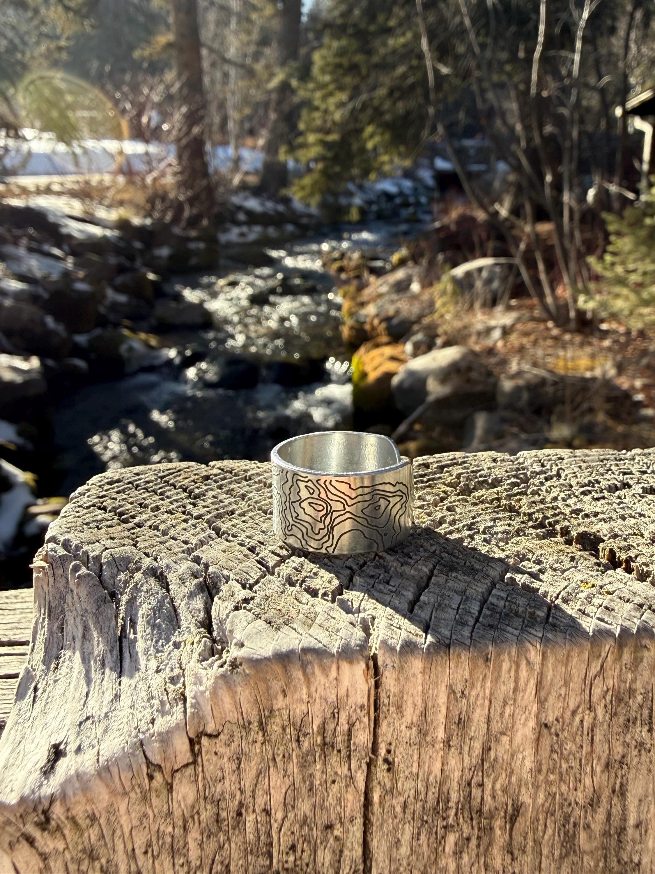 Teton Topography Ring - Etsy